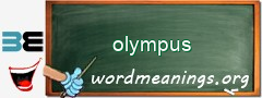 WordMeaning blackboard for olympus